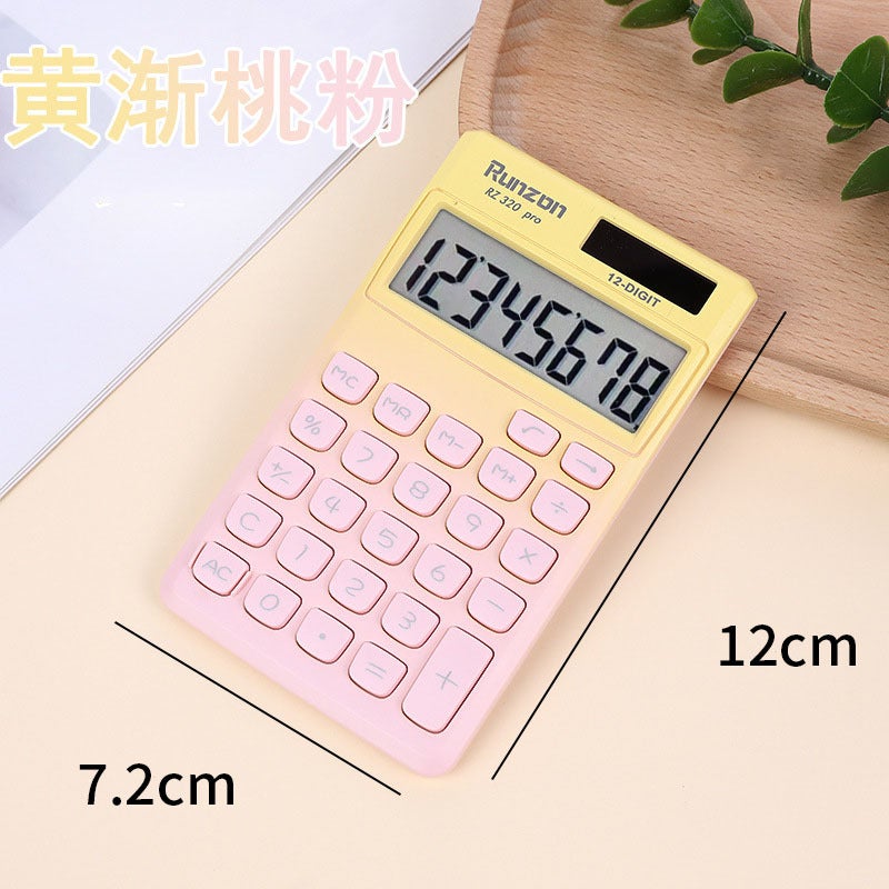 Solar Calculator High Color Value Financial Office Large Screen Computer Student Classroom Computing Calculator - Image 1
